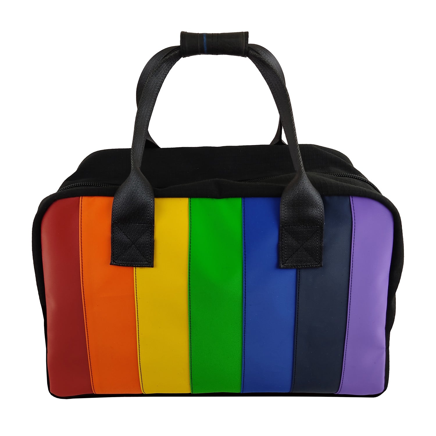 Pride Carry-On Buddy Duffle Bag in Ex-Bouncy Castle & Rescued Car Seat Belts