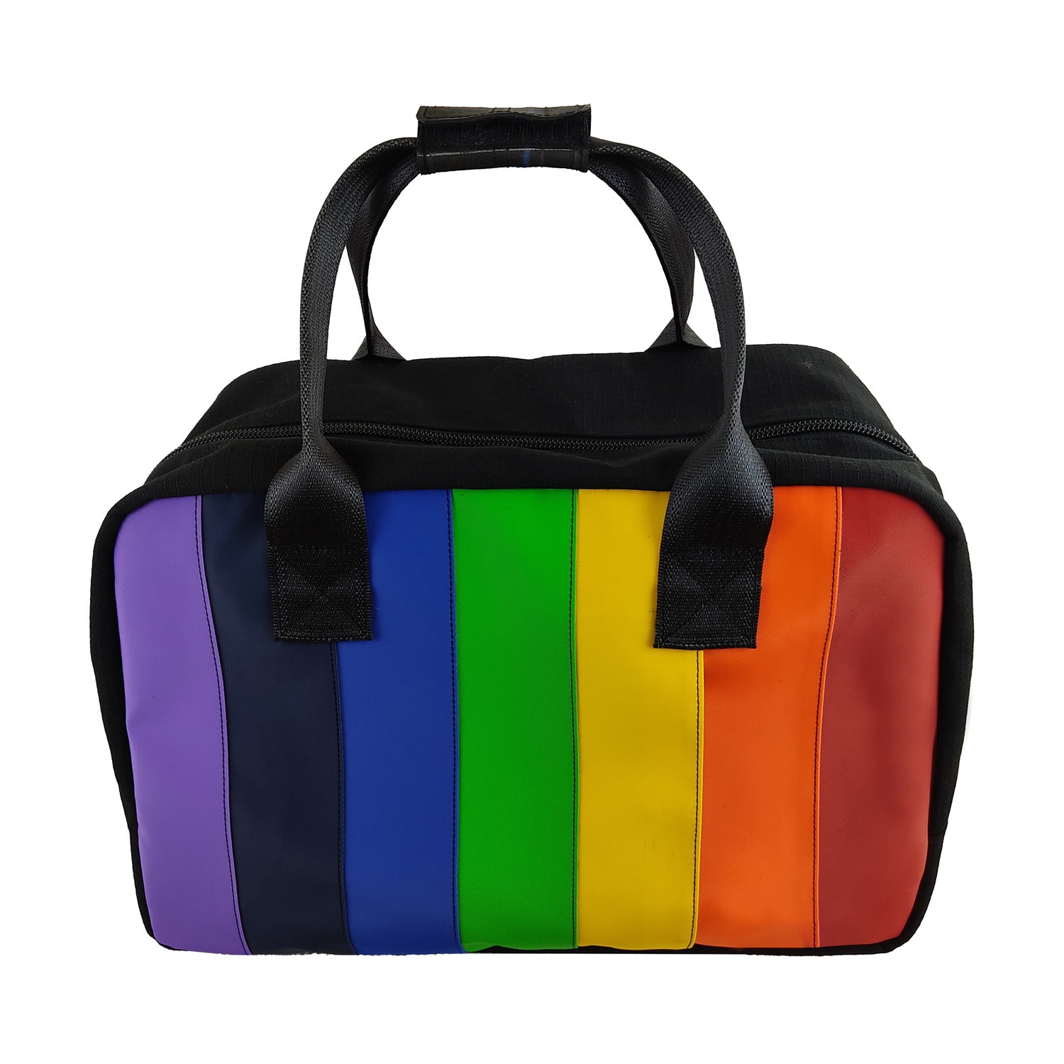 Pride Carry-On Buddy Duffle Bag in Ex-Bouncy Castle Rescued Car Seat