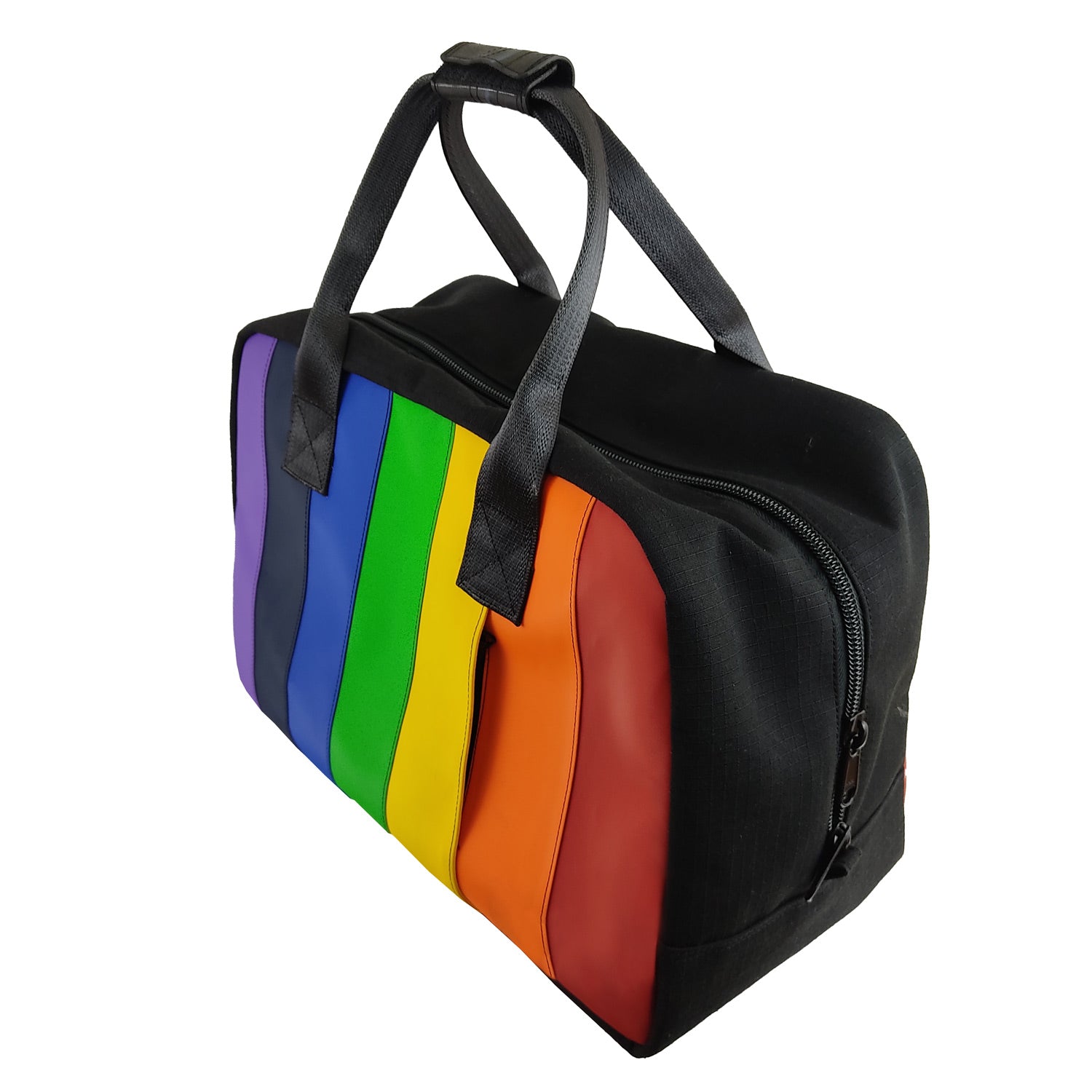 Pride Carry-On Buddy Duffle Bag in Ex-Bouncy Castle & Rescued Car Seat Belts