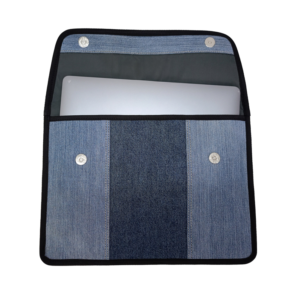 ReDenim Upcycled Enfold Laptop Sleeve 14”