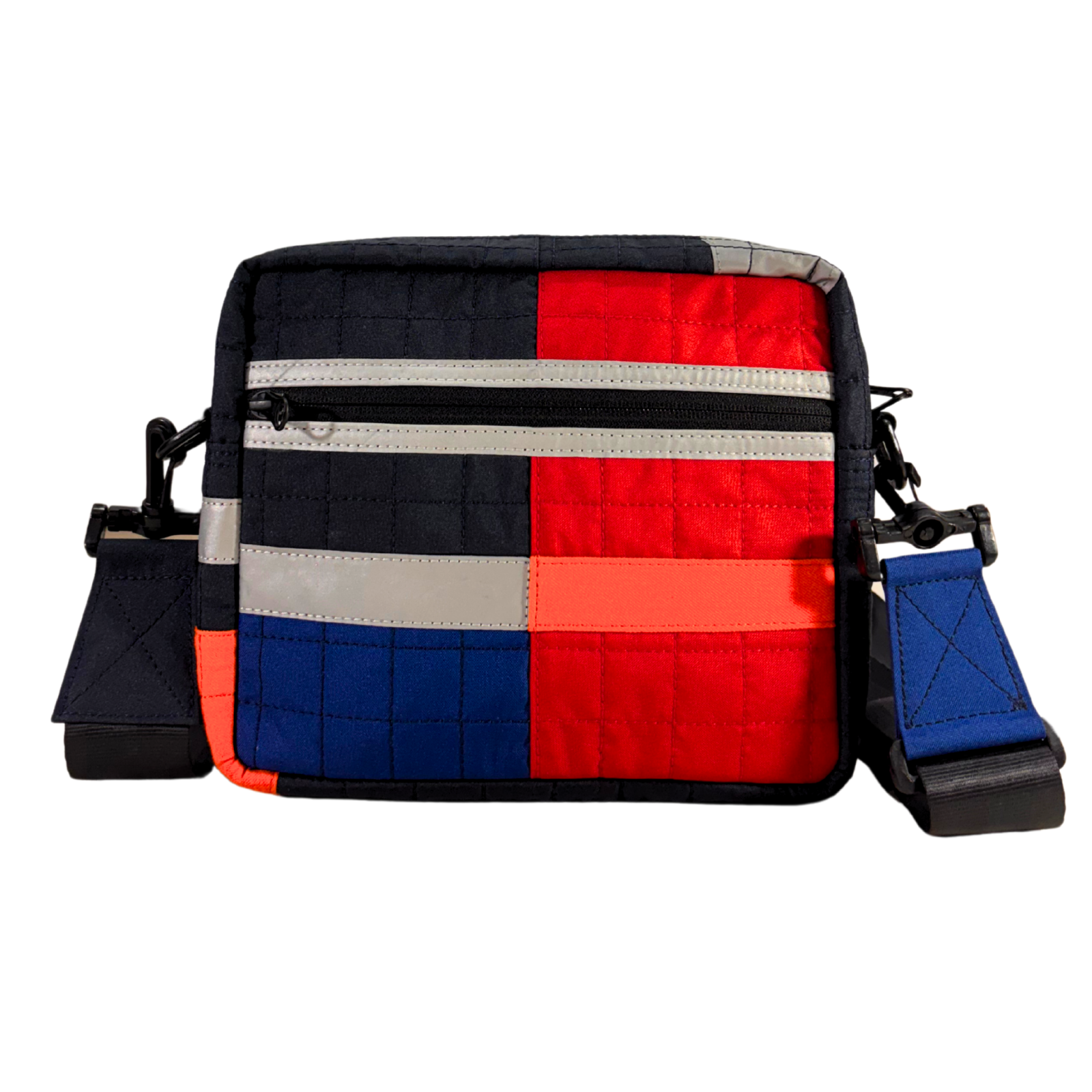 Founders Bag Quilted Red Blue