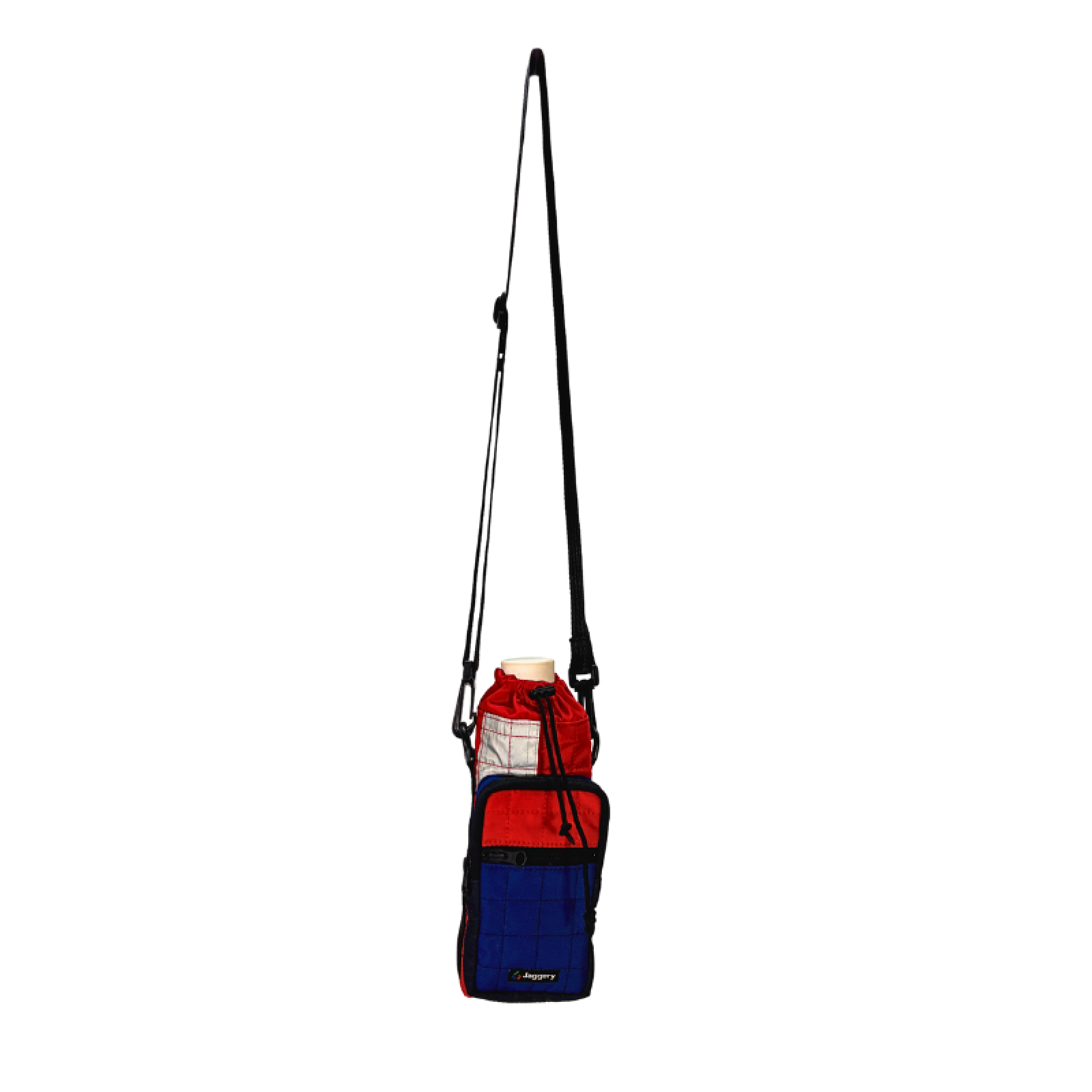 Dost Bottle Bag Quilted Red Blue
