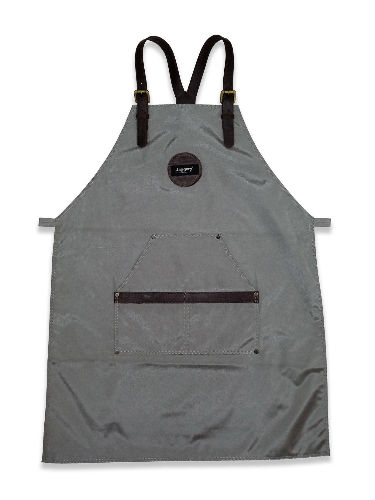 EcoWarrior Apron in Rescued Metallic Grey Canvas