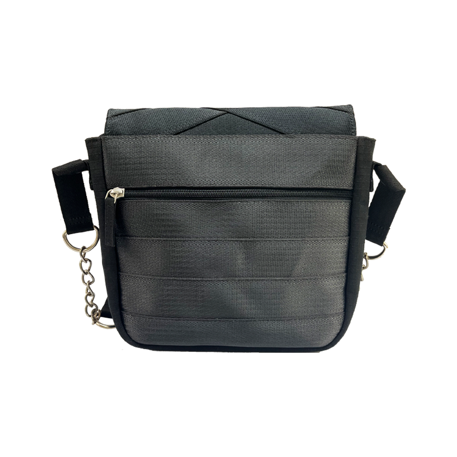 Friendly Soul Sling Bag in Black Decommisioned Cargo Belts
