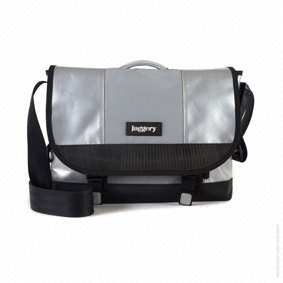 Doer's Messenger Bag in Silver & Grey [13" compatible]