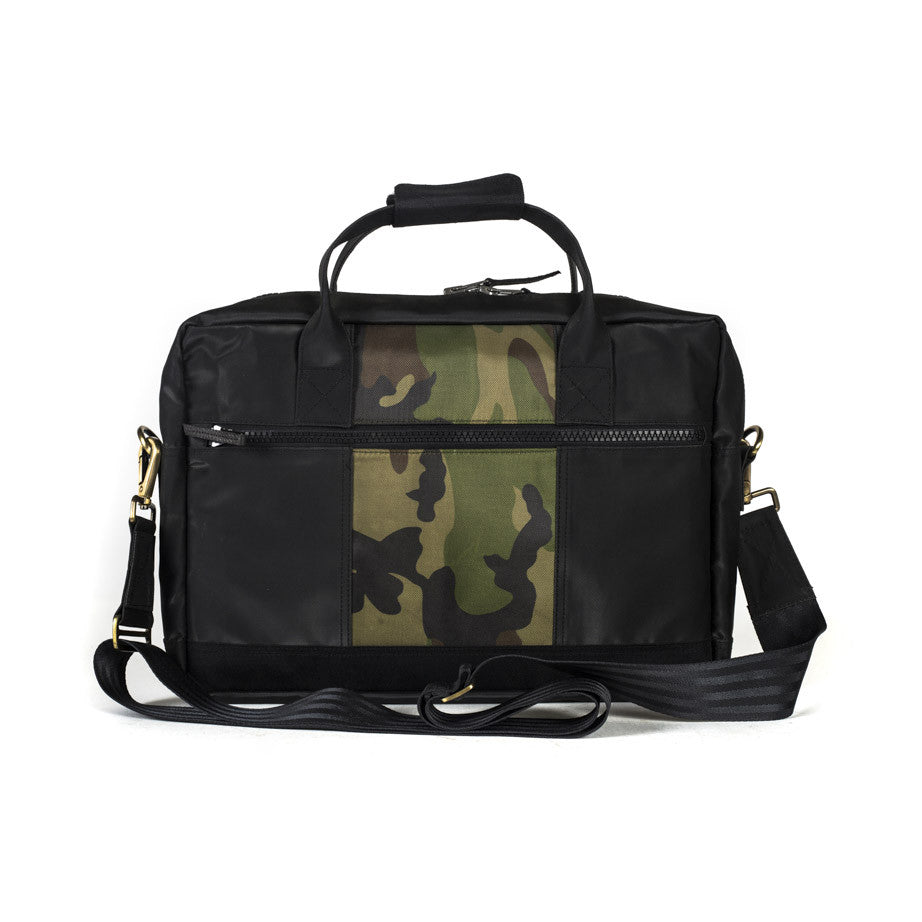 Co-founder's Bag in Black & Vintage Camo [15" laptop bag]