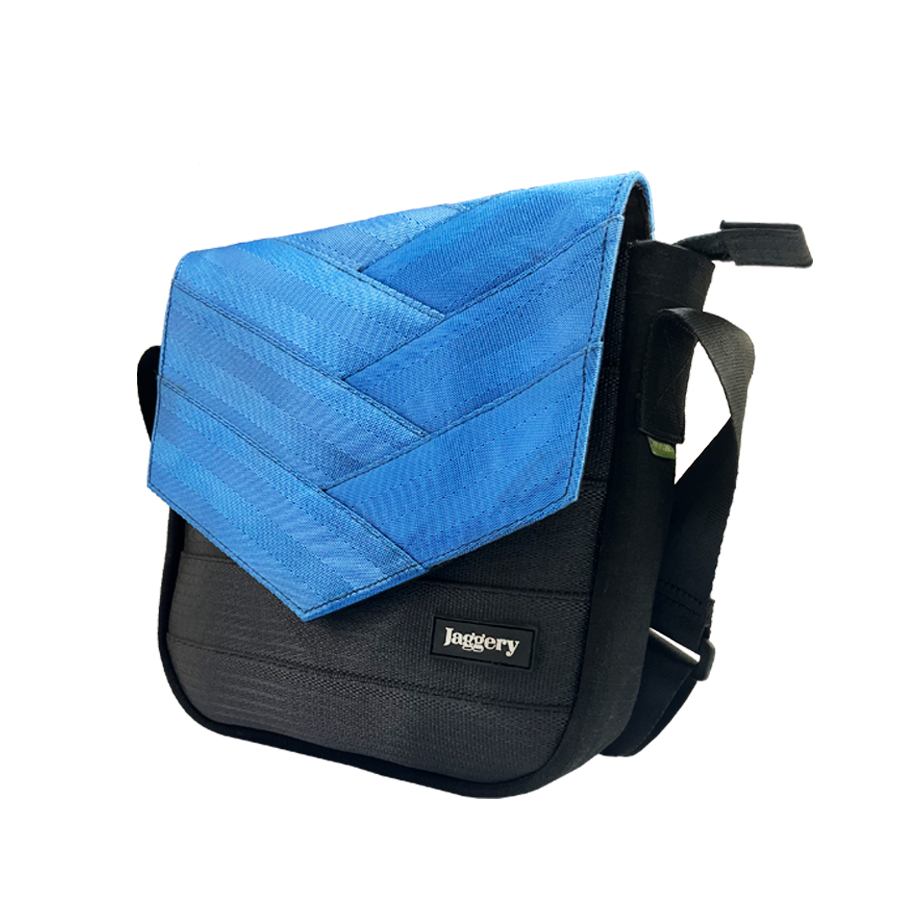 Friendly Soul Sling Bag in Blue Decommisioned Cargo Belts