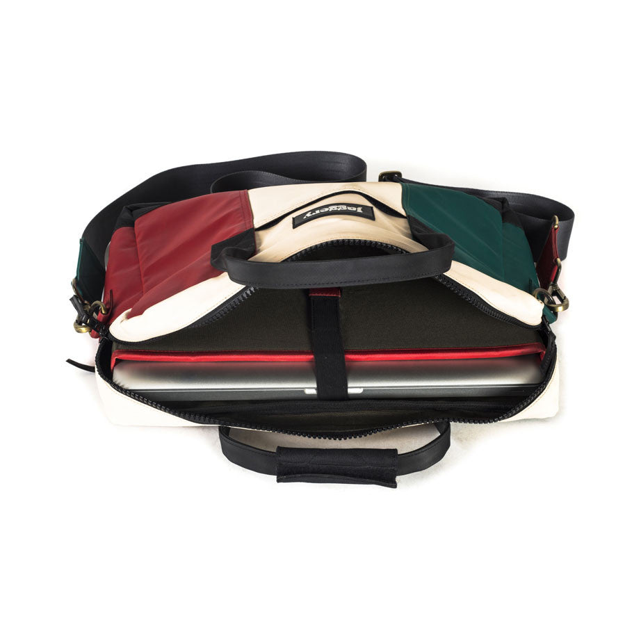 Co-founder's Bag in Italian Flag Colors [15" laptop bag]