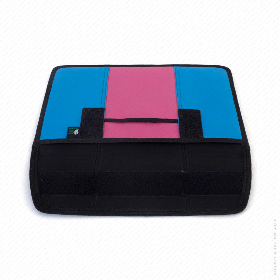 Enfold 13" Laptop Sleeve in Light Blue and Pink