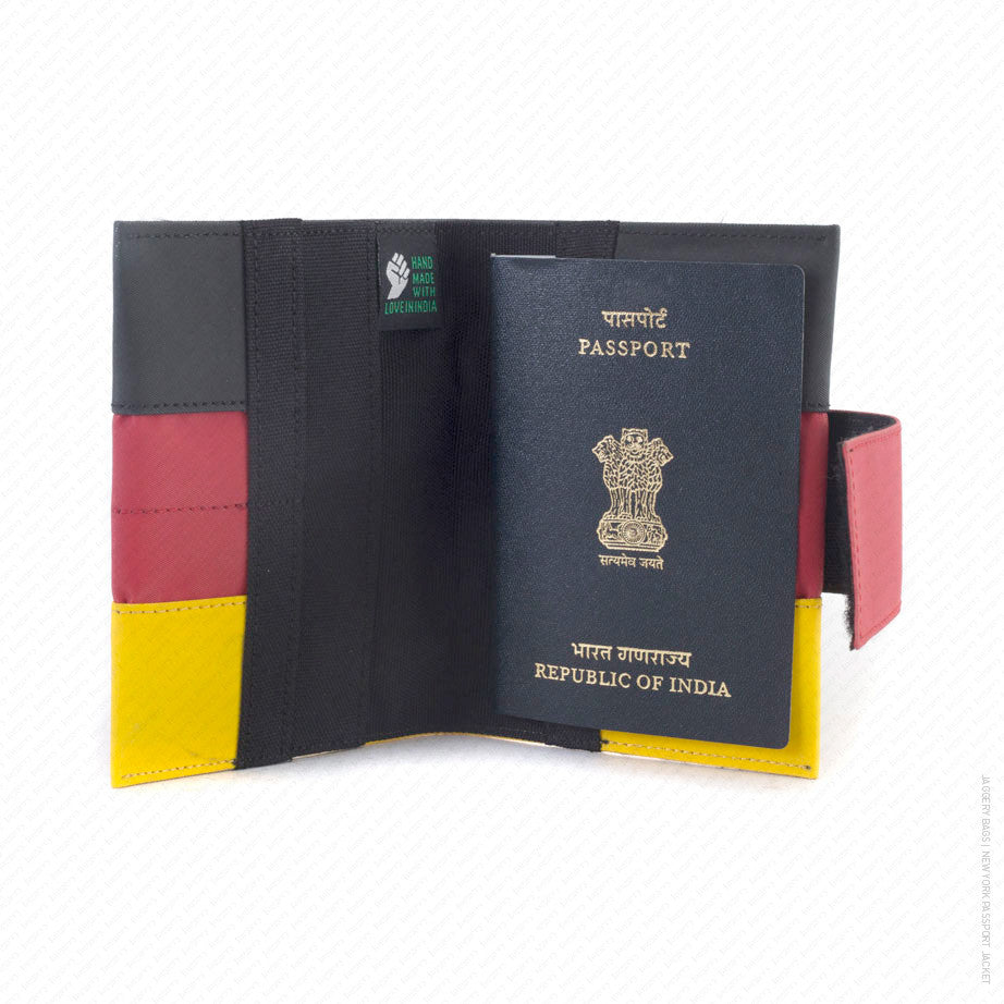 New York Passport Jacket in German Flag Colors