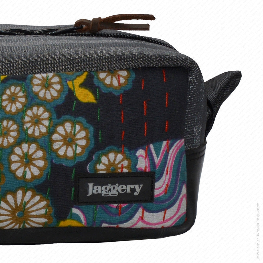 Travel Kit in Kantha Embroidery & Seat Belt