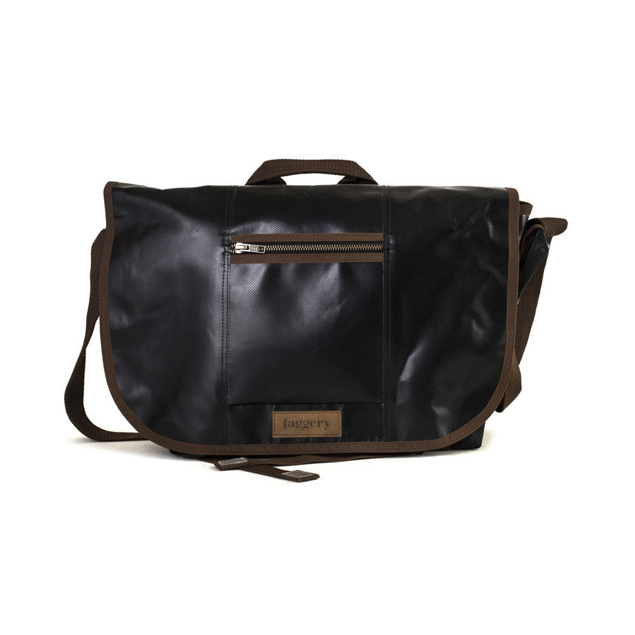 tarp messenger bag Doer's Messenger Bag in Black Tarp [15"compatible]