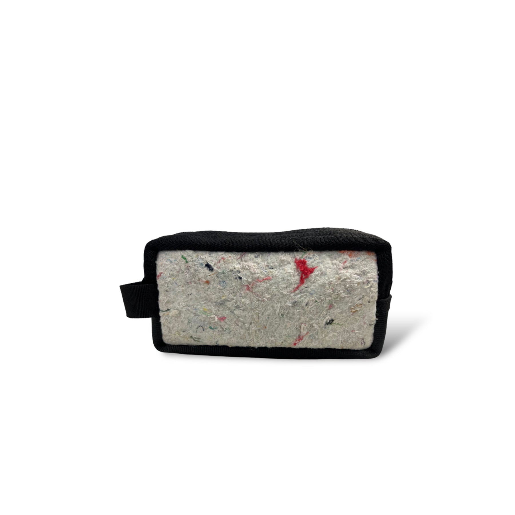 The Good Dopp Kit in Grey Felt and Rescued Black Seat Belts