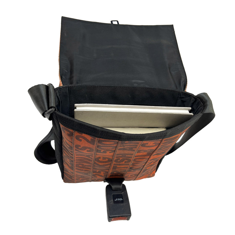Serially Circular Freelancer's Satchel in Ex-British Cargo Belts