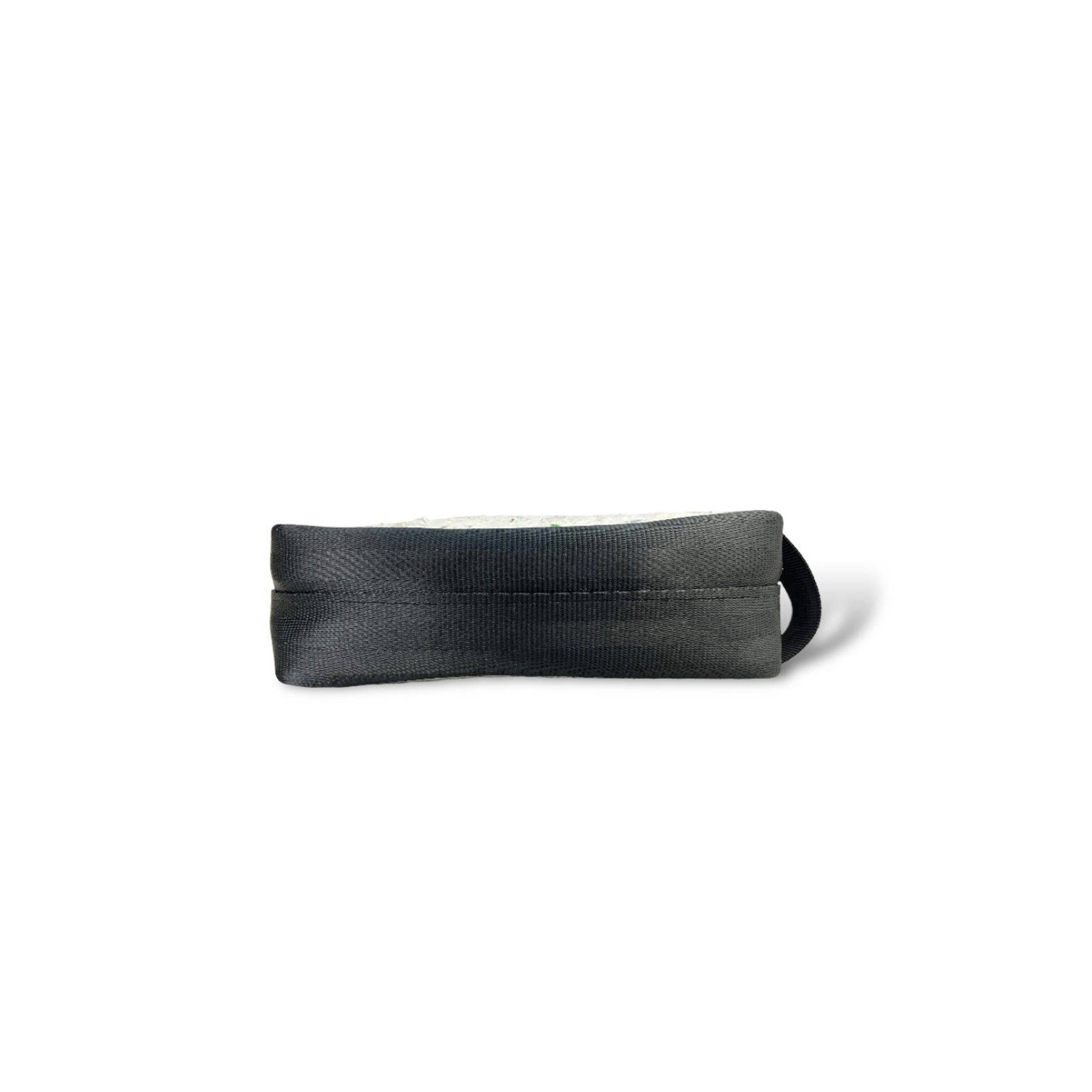 The Good Dopp Kit in Grey Felt and Rescued Black Seat Belts