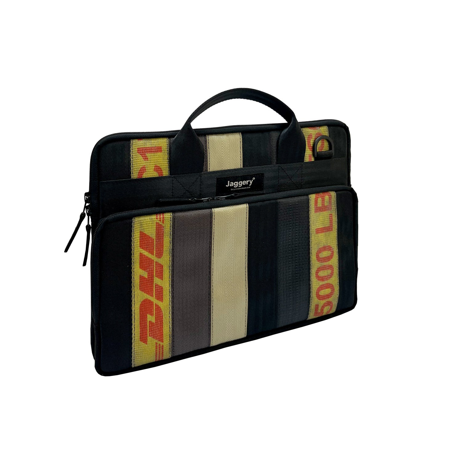 Museum of Fade Agent of Change Slim 13" Laptop Bag in Ex-Cargo Belts & Rescued Car Seat Belts