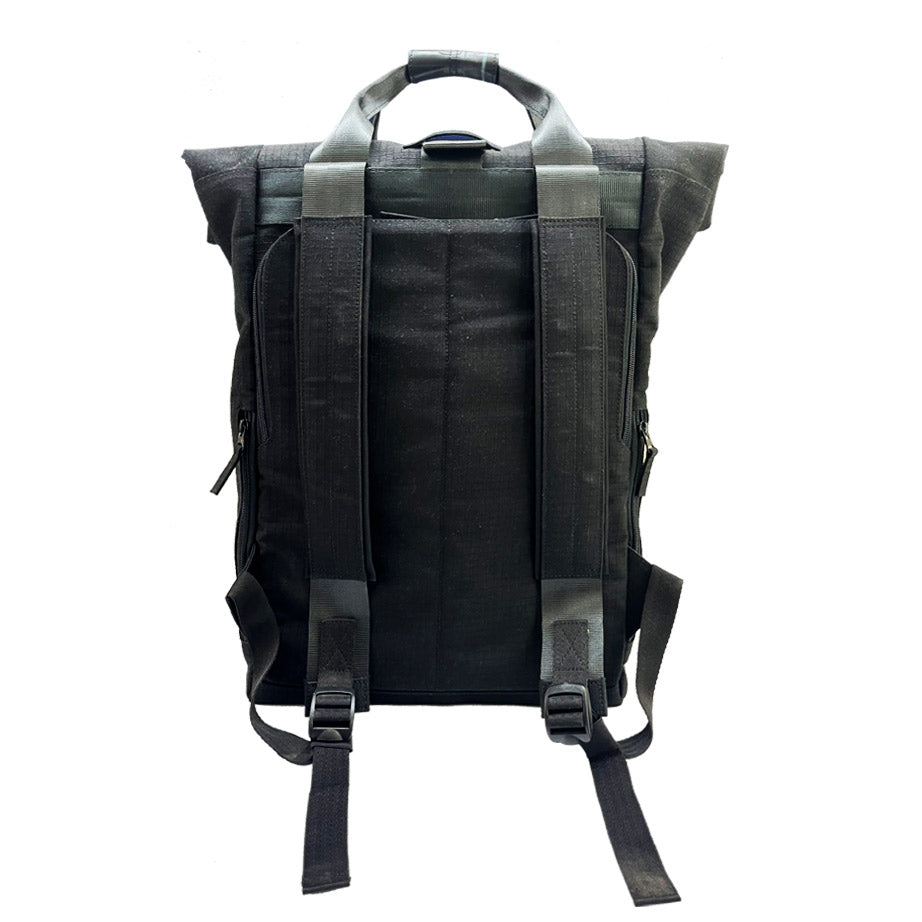 Serially Circular Benji Roll Top Backpack in Ex-British Cargo Belts