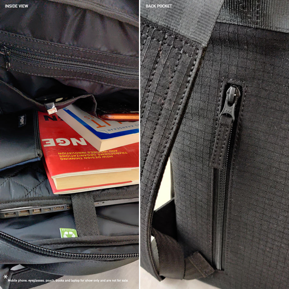 Serially Circular Frontpack in Ex-British Cargo Belts and Rescued  Car Seat Belts [15" laptop Bag]