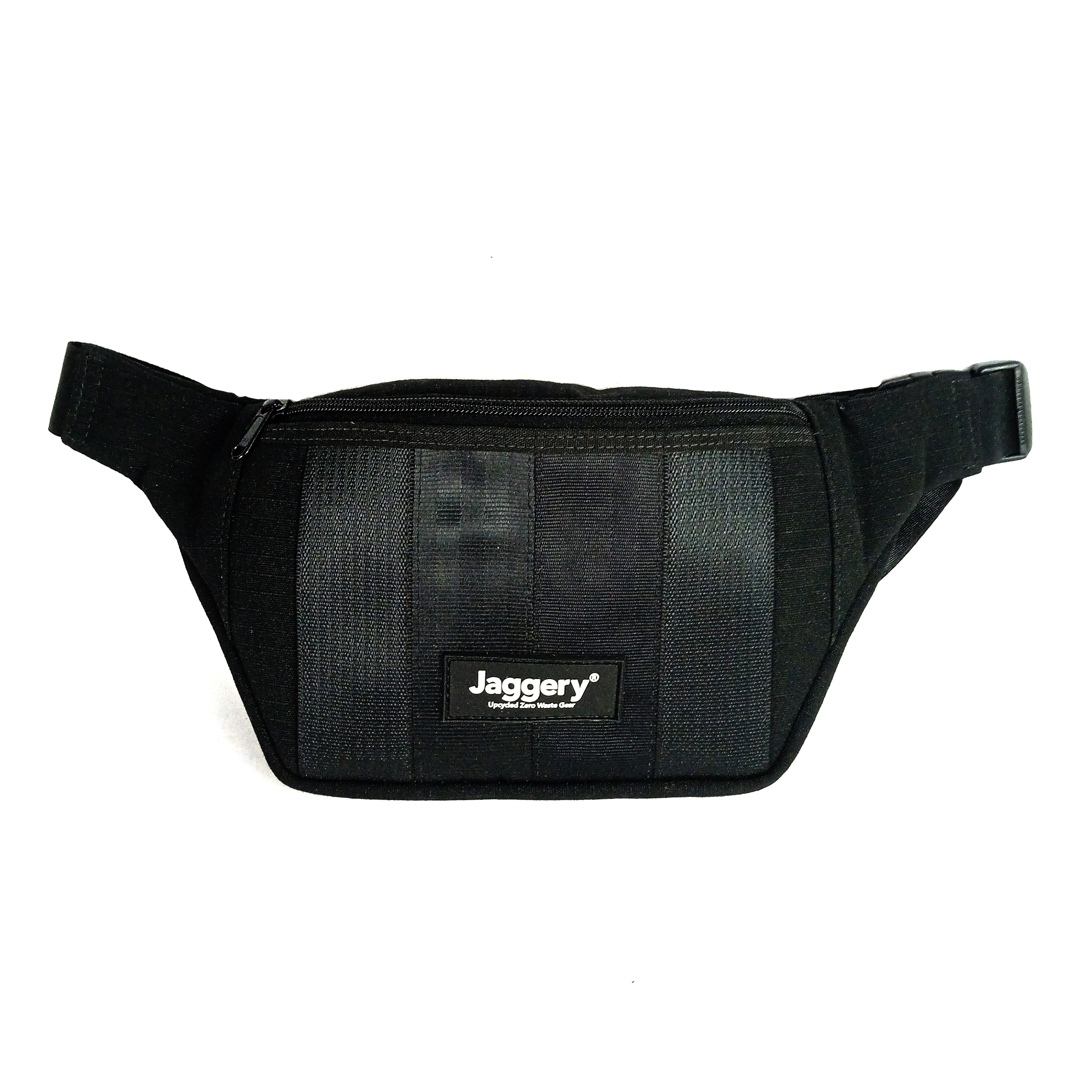 Noir Fanny Pack in Rescued Seat Belts