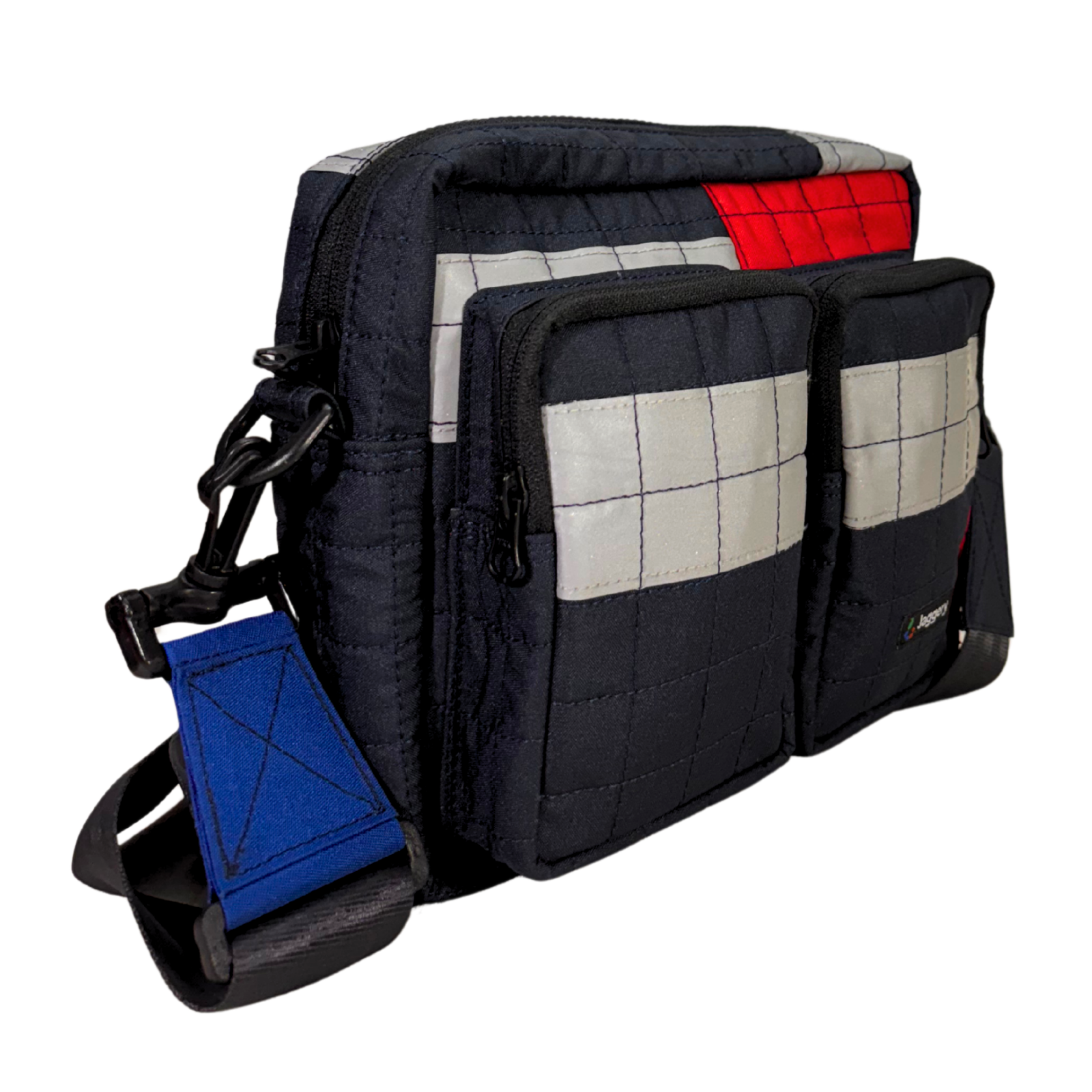 Founders Bag Quilted Red Blue