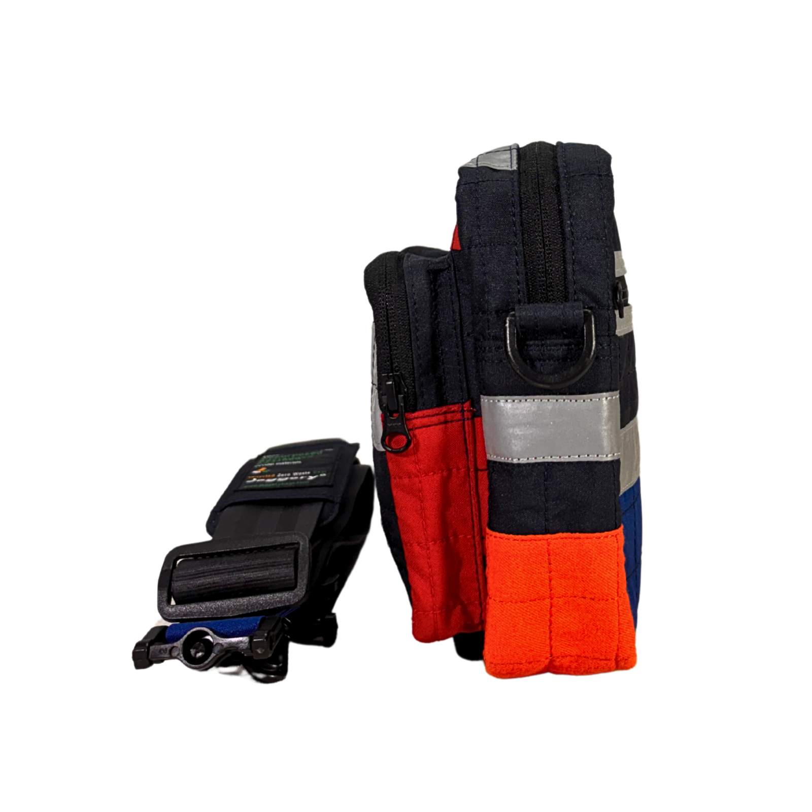 Founders Bag Quilted Red Blue