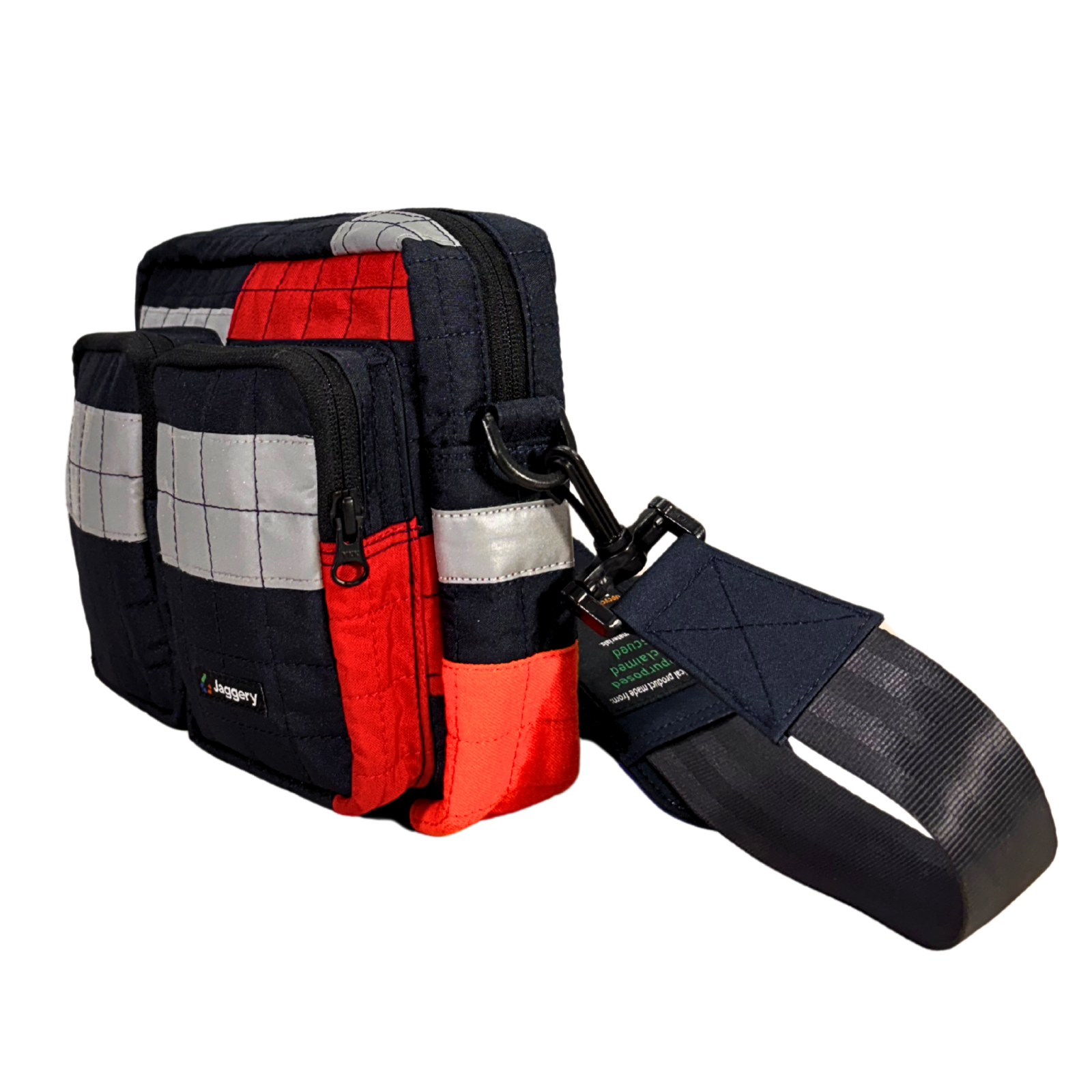 Founders Bag Quilted Red Blue