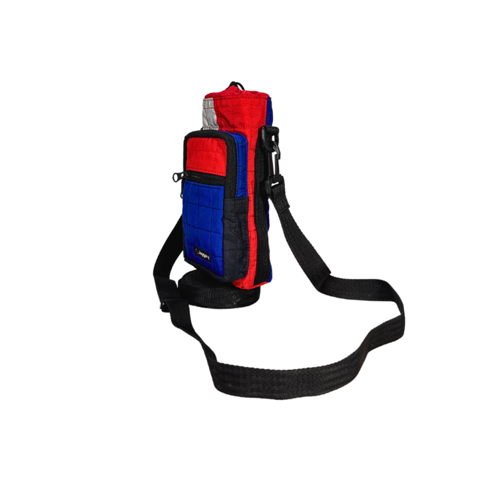 Dost Bottle Bag Quilted Red Blue
