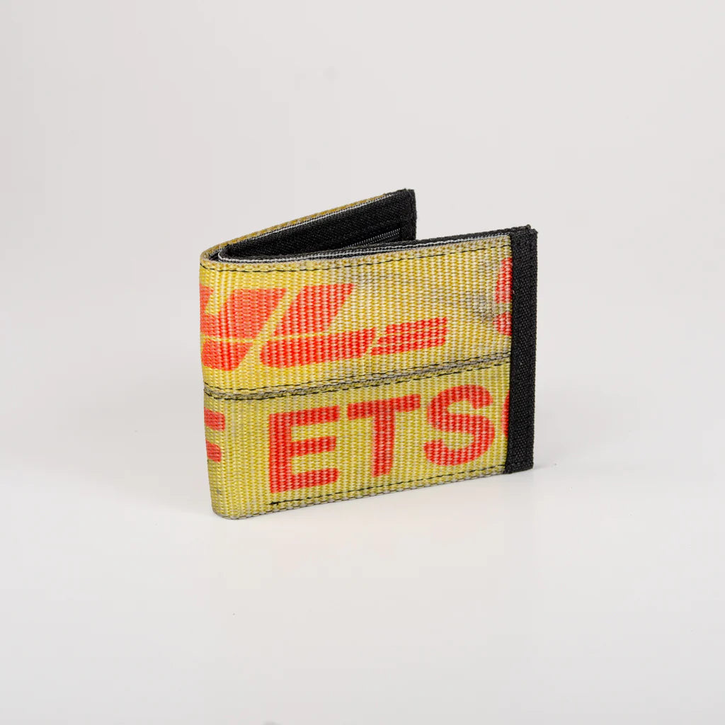 Wallet in Yellow Ex-Cargo Belts