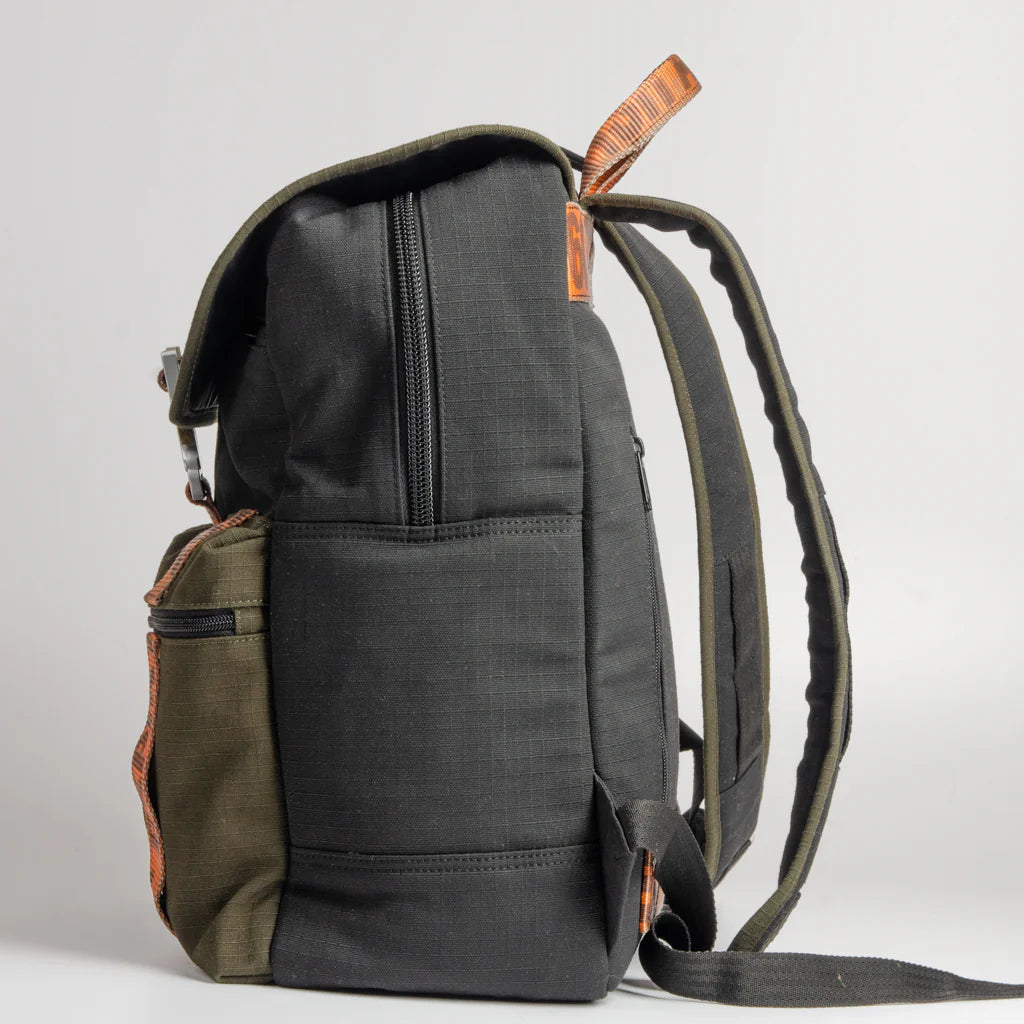 Stealth Backpack in Canvas and Cargo Belts with Cobra Buckle