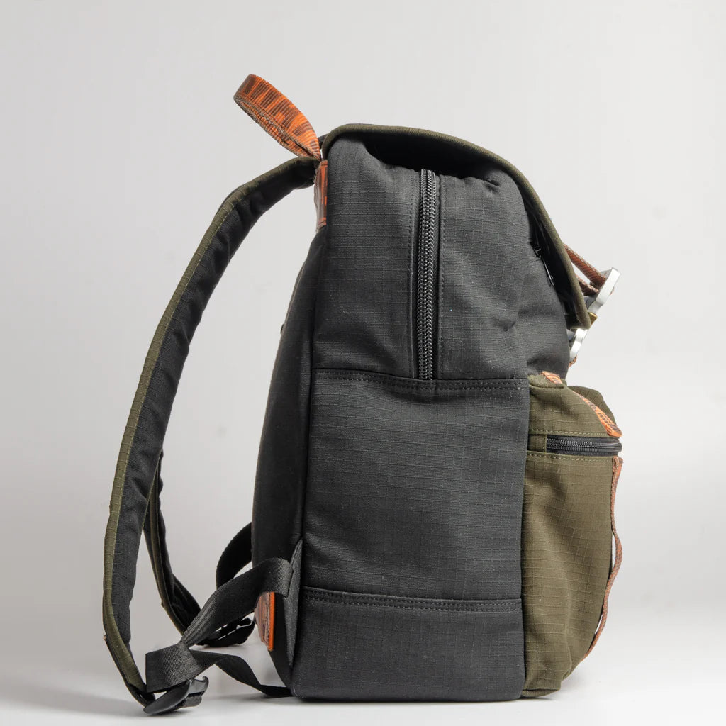 Stealth Backpack in Canvas and Cargo Belts with Cobra Buckle