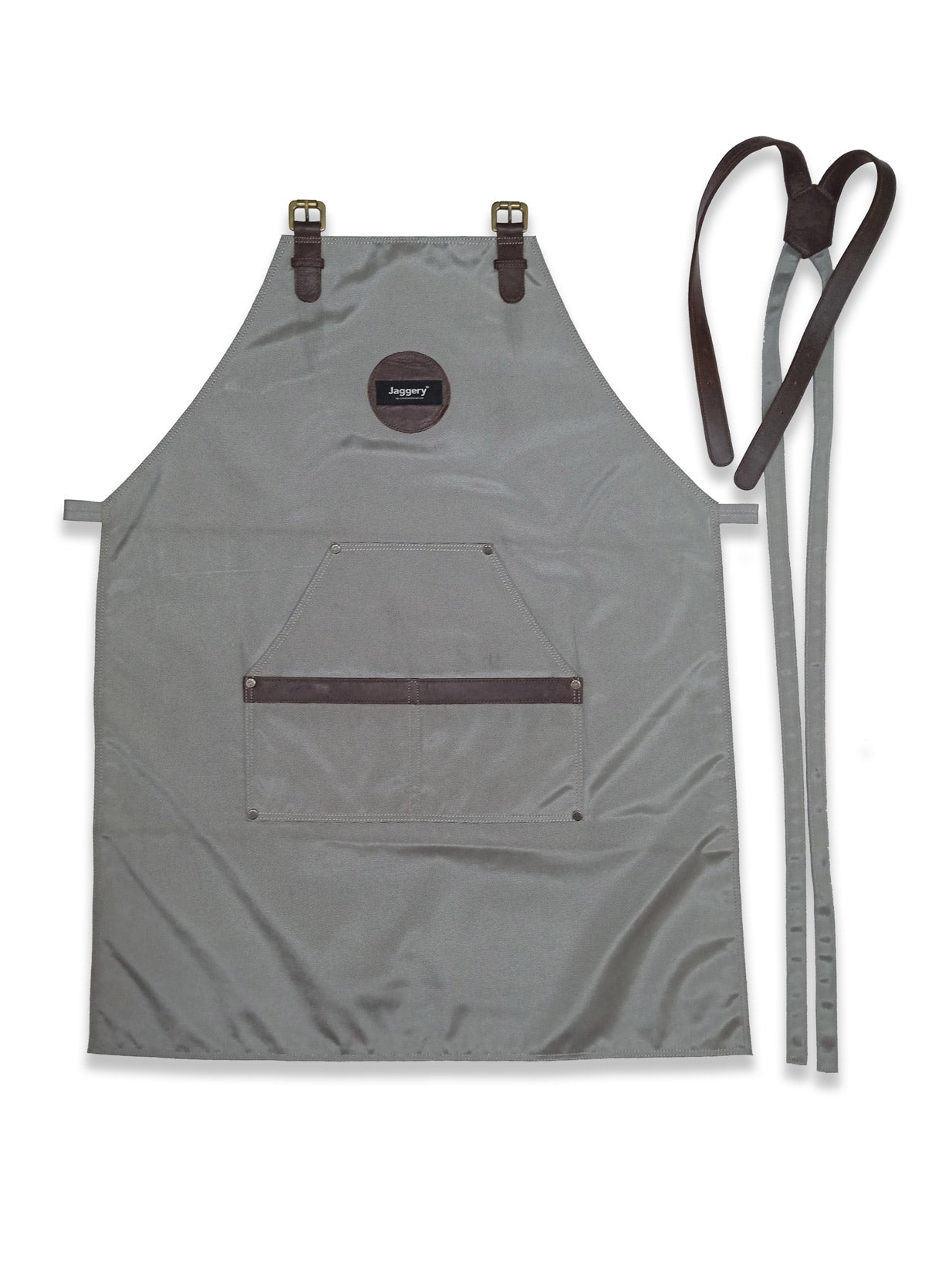 EcoWarrior Apron in Rescued Metallic Grey Canvas