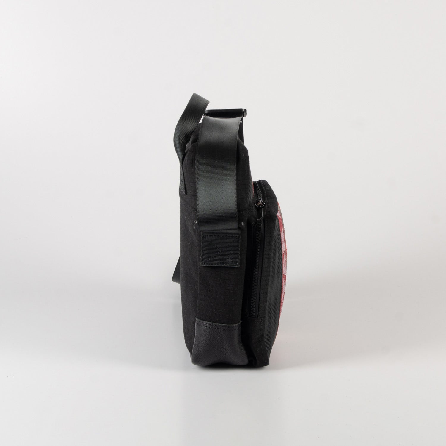 Museum of Fade Mini Co-founder's Satchel in Ex-Cargo Belts & Rescued Car Seat Belts [10" bag]