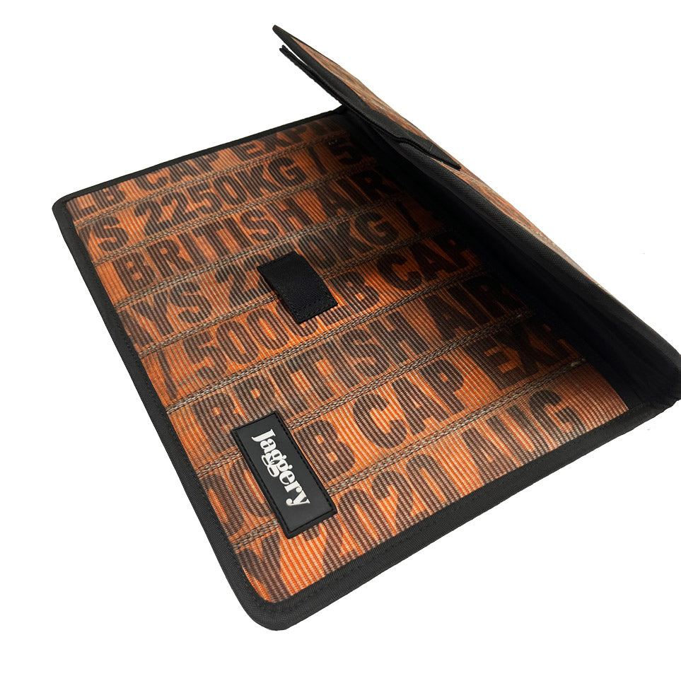 Serially Circular Enfold 13" Laptop Sleeve in Ex-British Cargo Belts