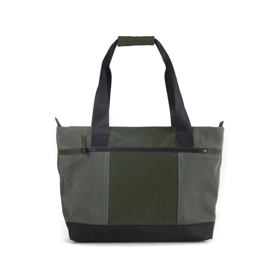 Festival Tote Bag in Olive Green [long handle]