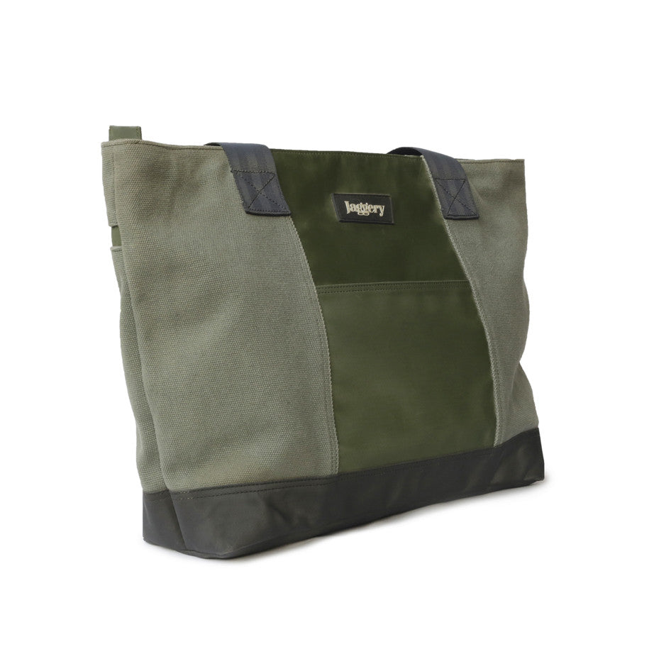 Festival Tote Bag in Olive Green [long handle]