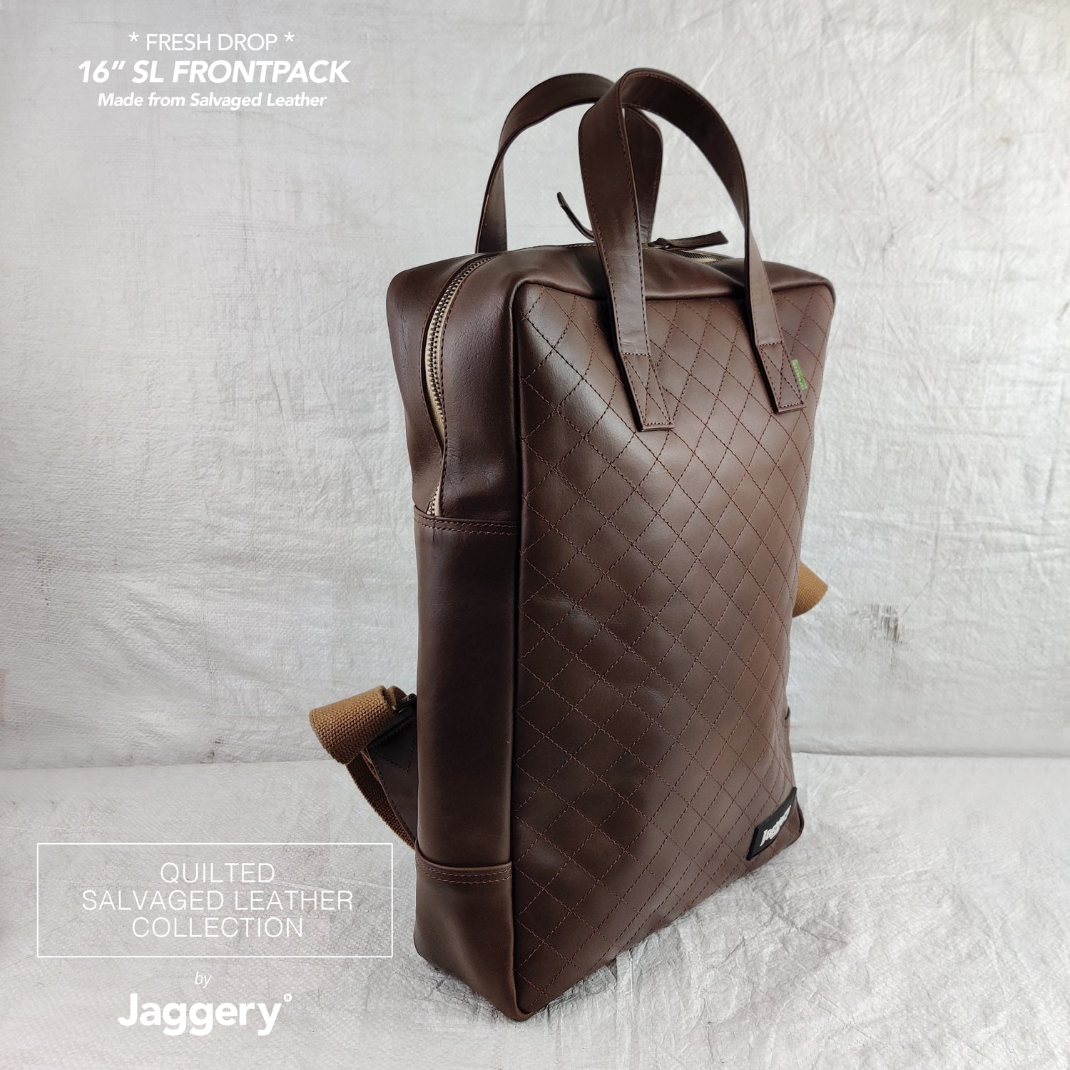 16" Frontpack in Salvaged Leather [laptop bag]