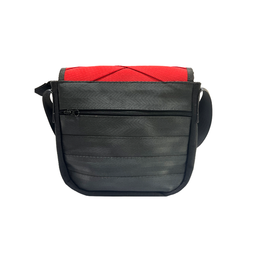 Friendly Soul Sling Bag in Red Decommisioned Cargo Belts