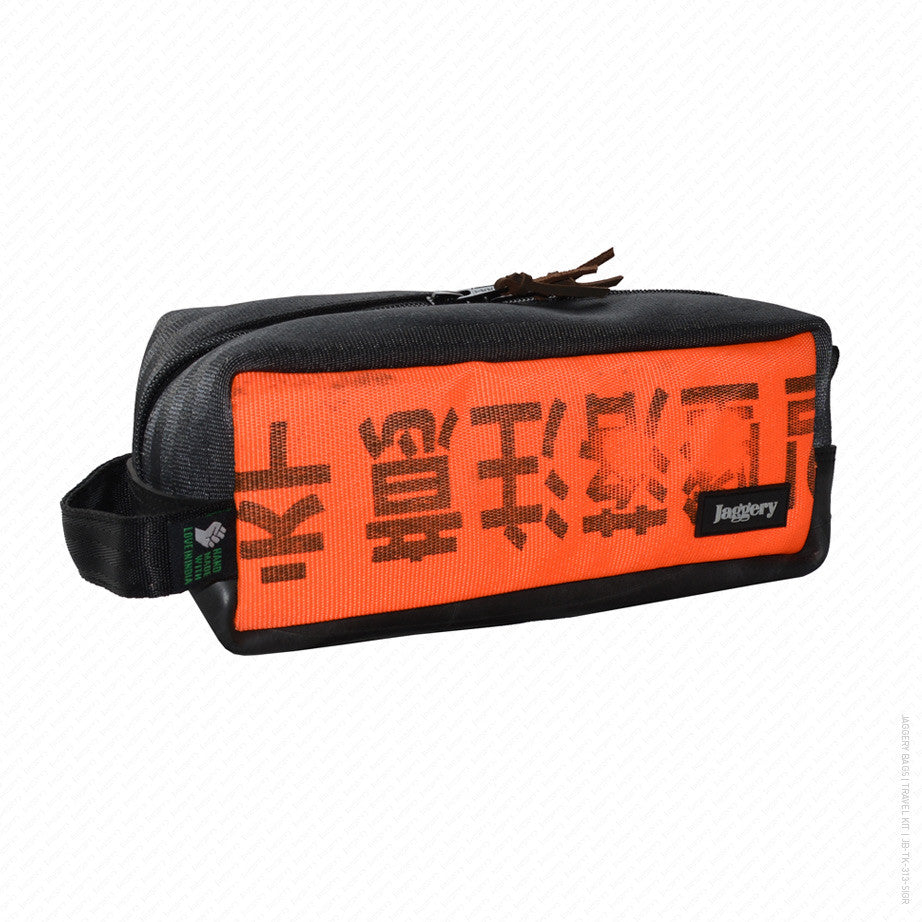 Travel Kit in Orange Cargo Belt & Seat Belt