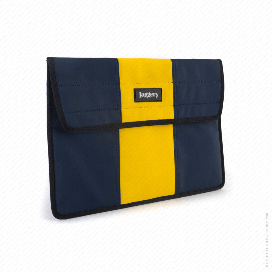 Enfold 15" Laptop Sleeve in Swedish Flag Colors
