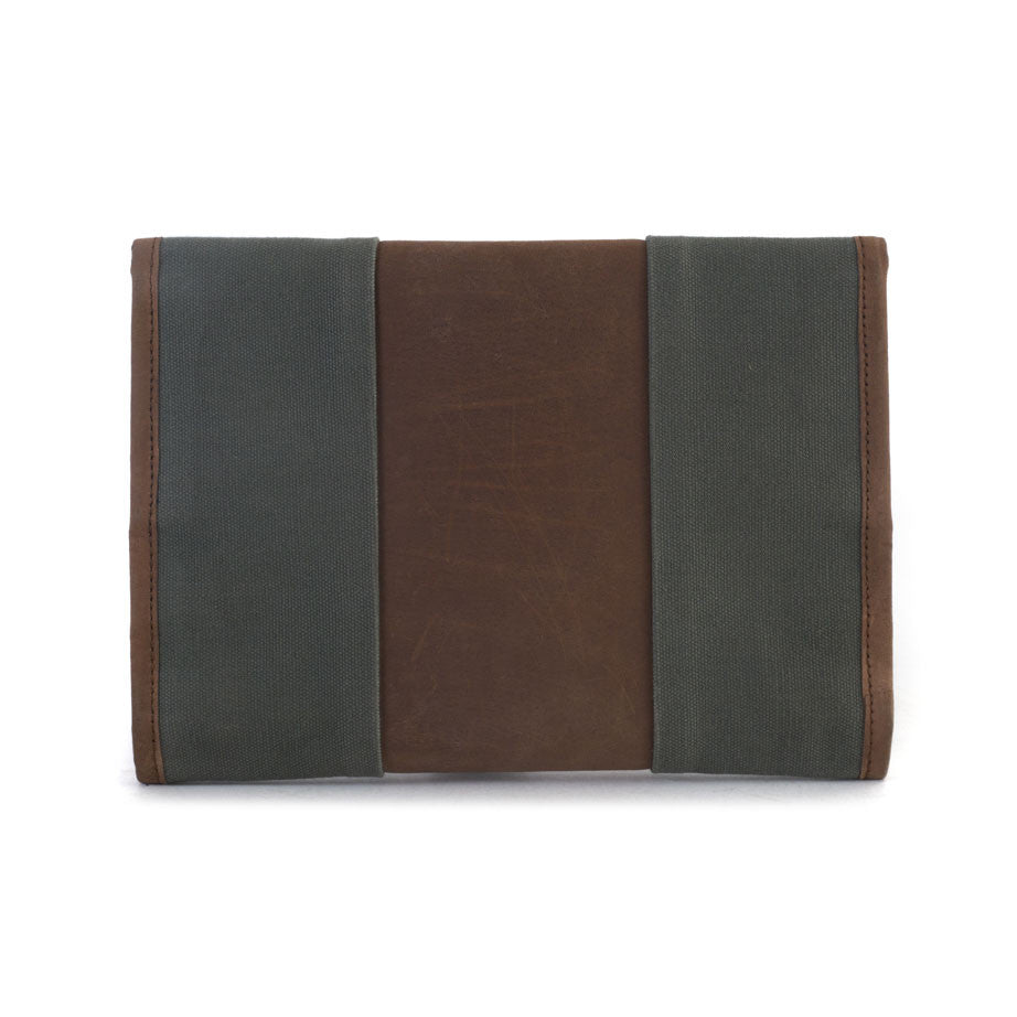 Out Back and Beyond Life Organizer in Olive Green & Brown [iPad Mini & A5 Diary case]