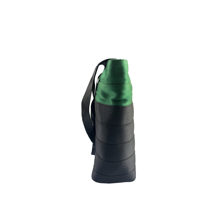 Surplus Green & Black Tote Bag in Cargo Belts and Car Seat Belts