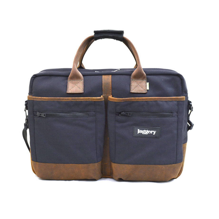 Hustler's Everyday Bag (L) in Gunmetal & Nubuck [15" laptop bag]