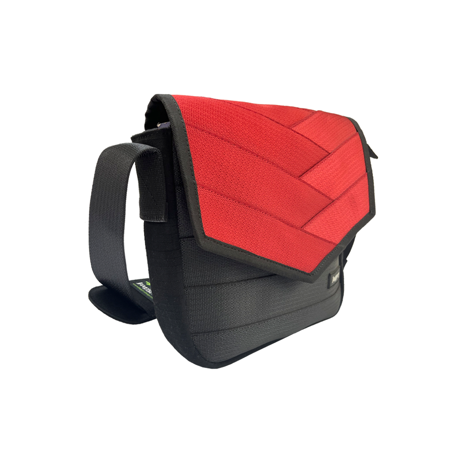 Friendly Soul Sling Bag in Red Decommisioned Cargo Belts