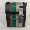Heryana Freelancer's Satchel in Green Ex-Cargo Belts & Rescued Car Seat Belts [11" Cafe Bag]