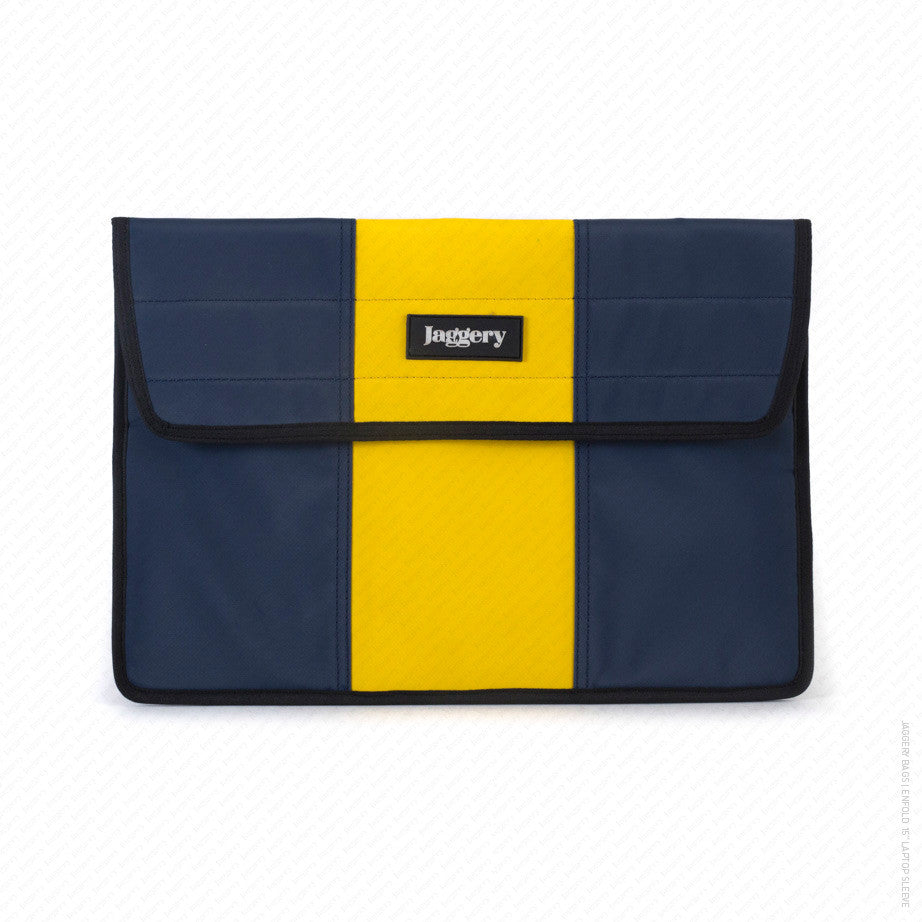 Enfold 15" Laptop Sleeve in Swedish Flag Colors