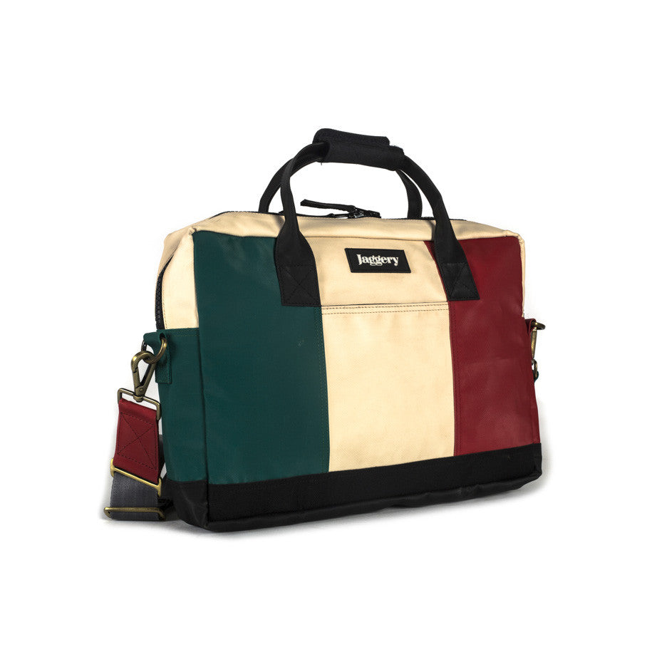 Co-founder's Bag in Italian Flag Colors [15" laptop bag]