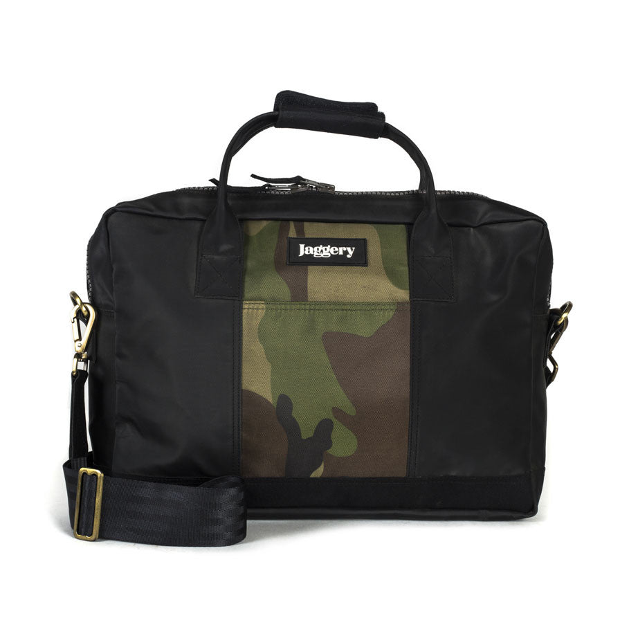 Co-founder's Bag in Black & Vintage Camo [15" laptop bag]