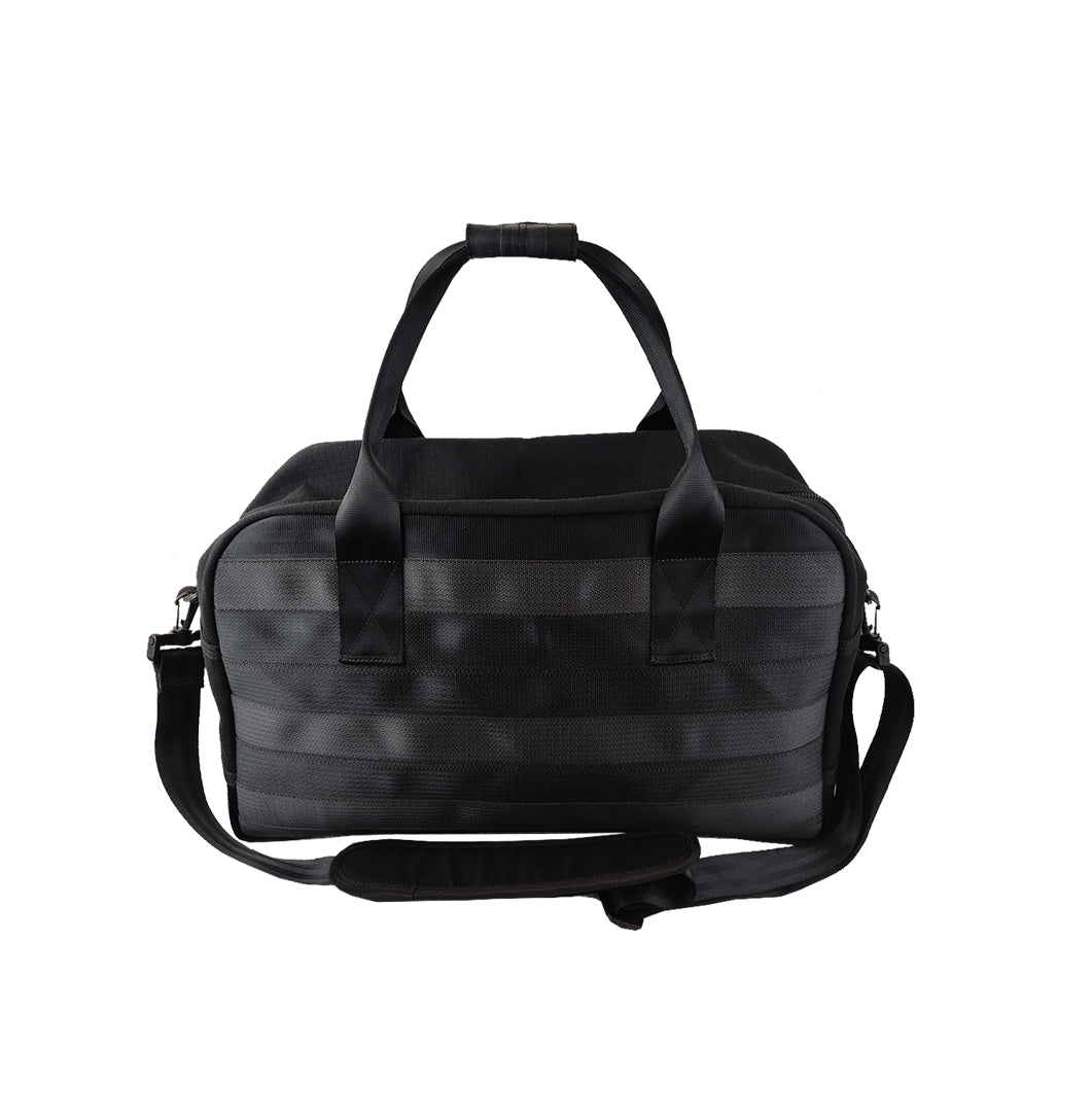 Noir 56Hr Duffle Bag in Rescued Car Seat Belts