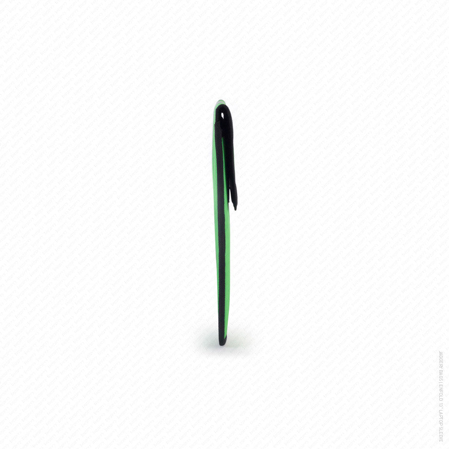 Enfold 13" Laptop Sleeve in Light Green and Grey