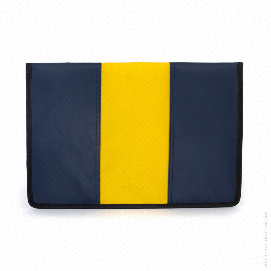Enfold 15" Laptop Sleeve in Swedish Flag Colors